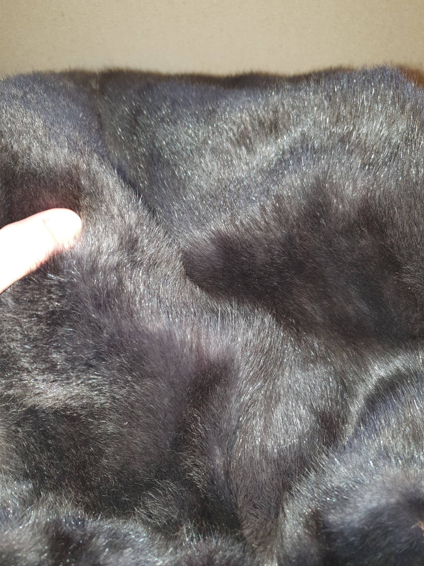 Grey Wolf Hooded Scarf. Vintage fur