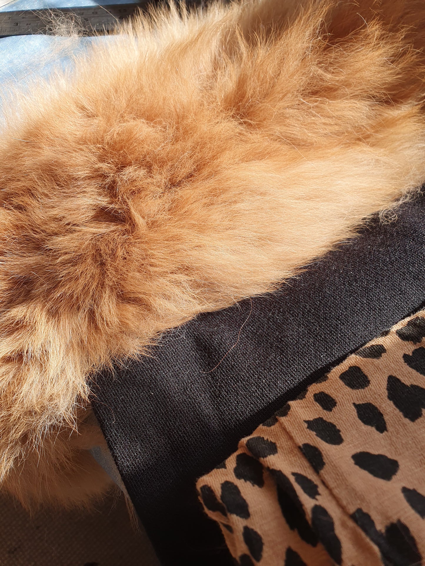 Real Alpaca Fur Hooded scarf