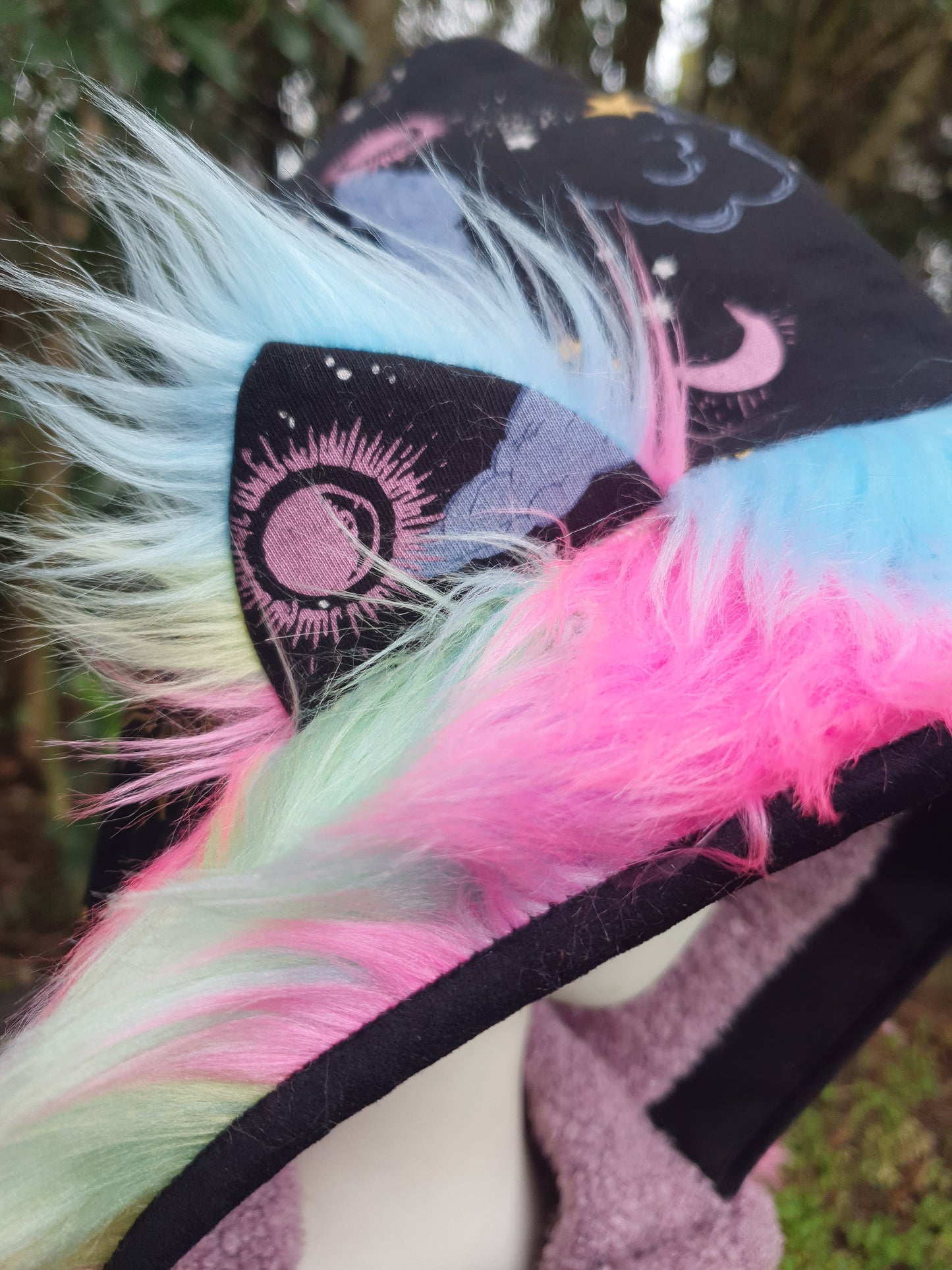 Colorful Celestial Hooded Scarf
