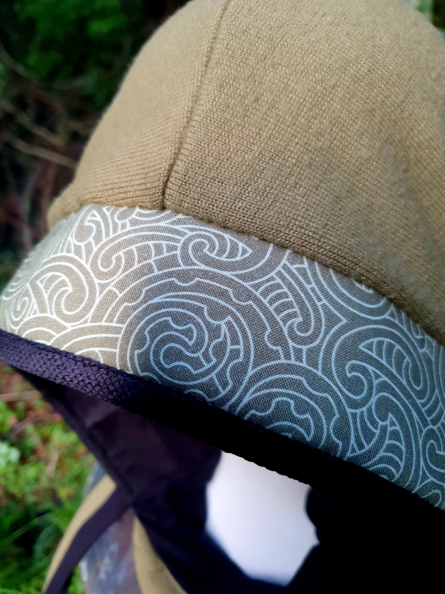 Light Mossy Green Kōwhaiwhai and Lambswool