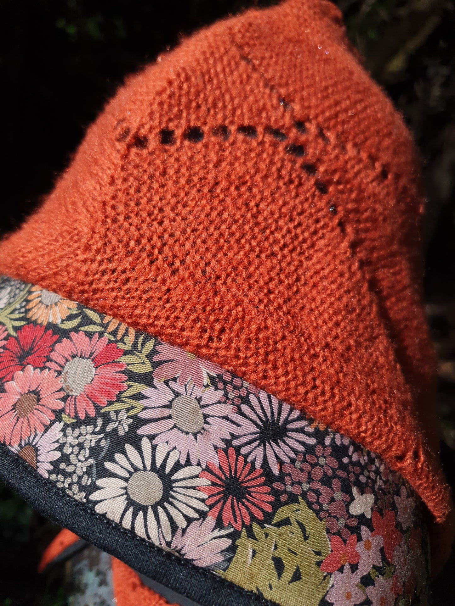 Smokey Orange Hooded Scarf