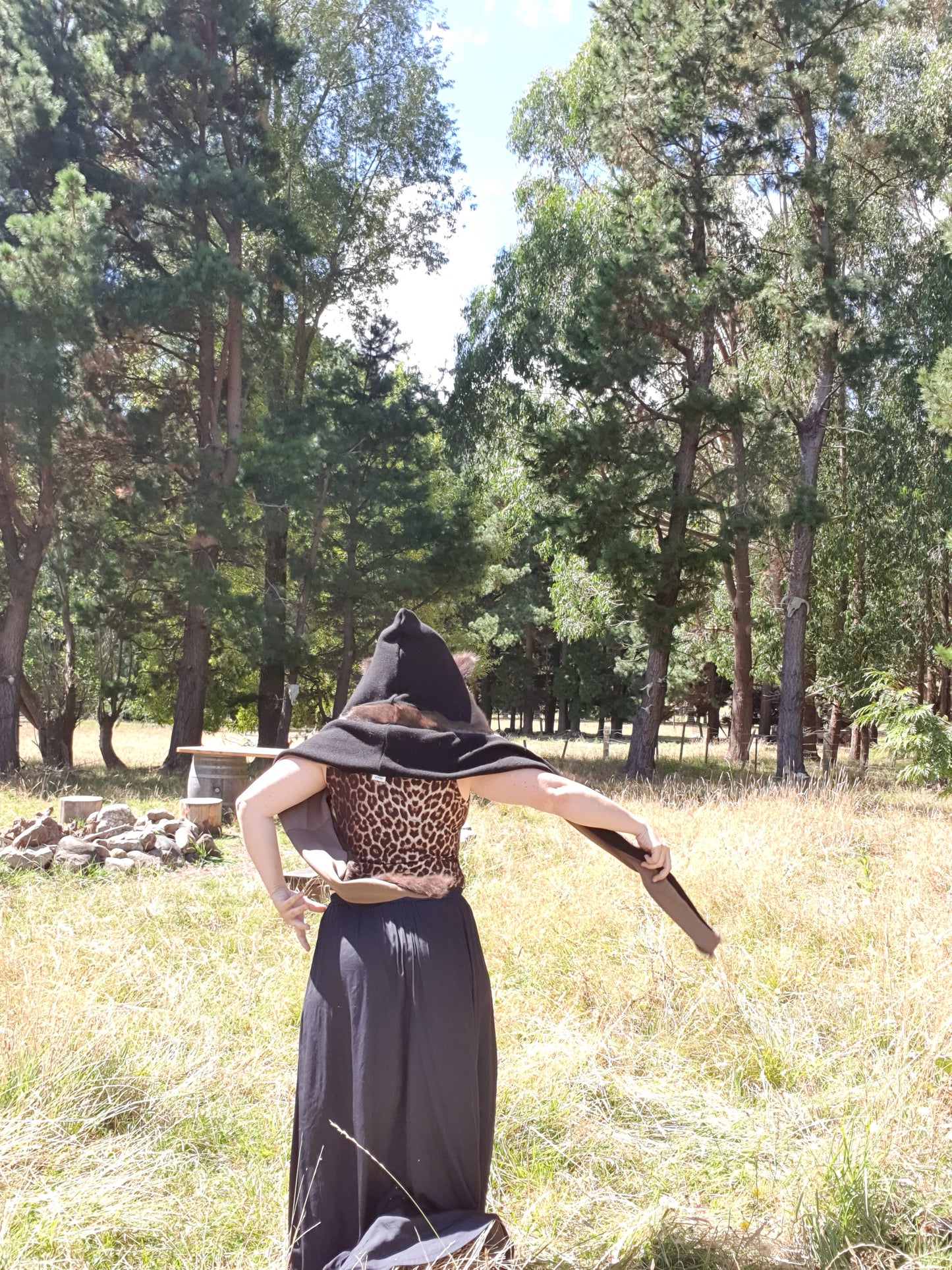 New Era Hooded Scarf. Vintage Fur