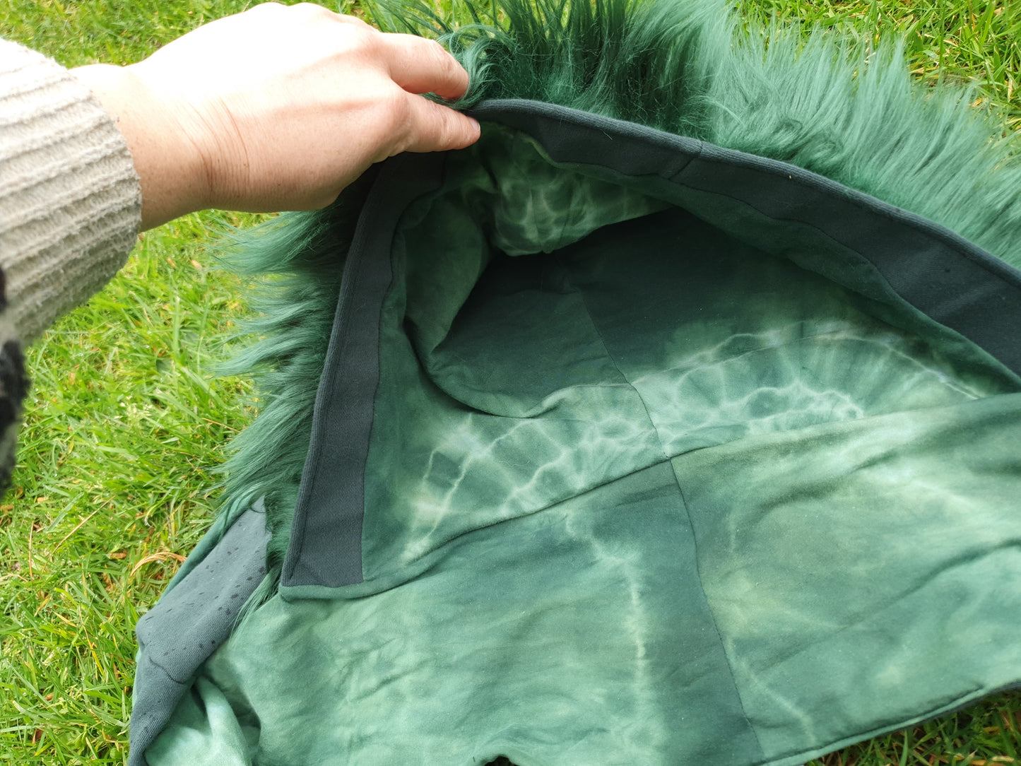 Deep Green Hooded Scarf