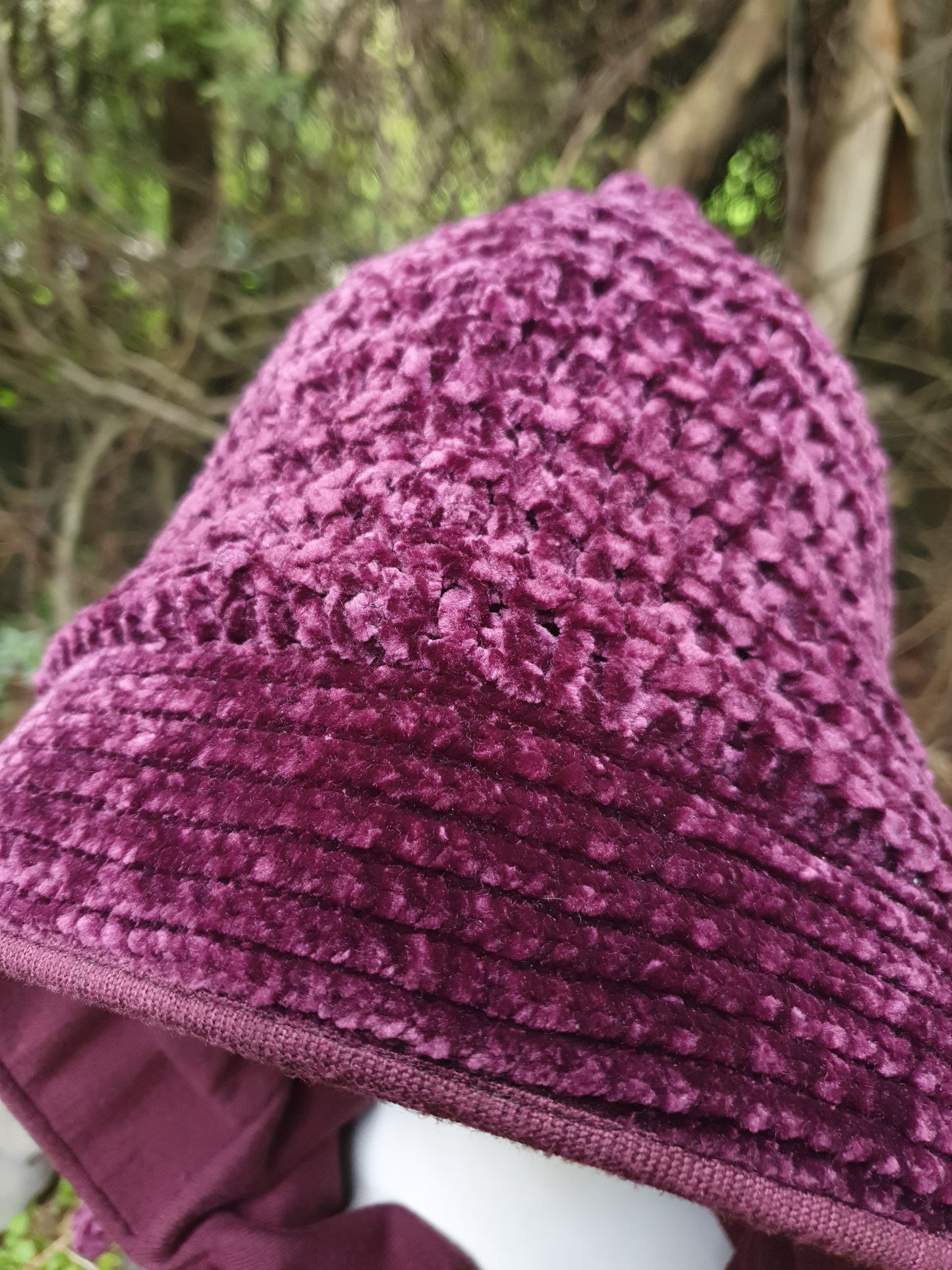 Purple Boysenberry Hooded Scarf