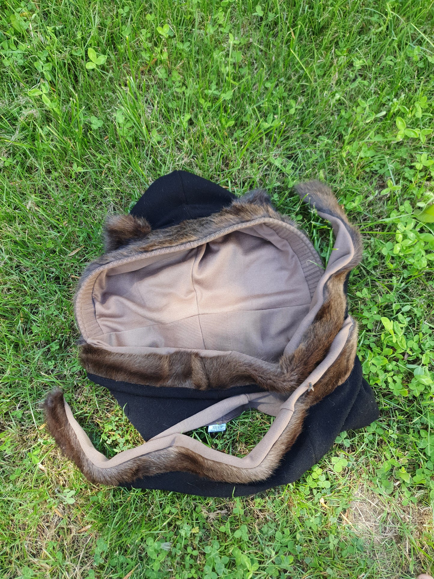 New Era Hooded Scarf. Vintage Fur