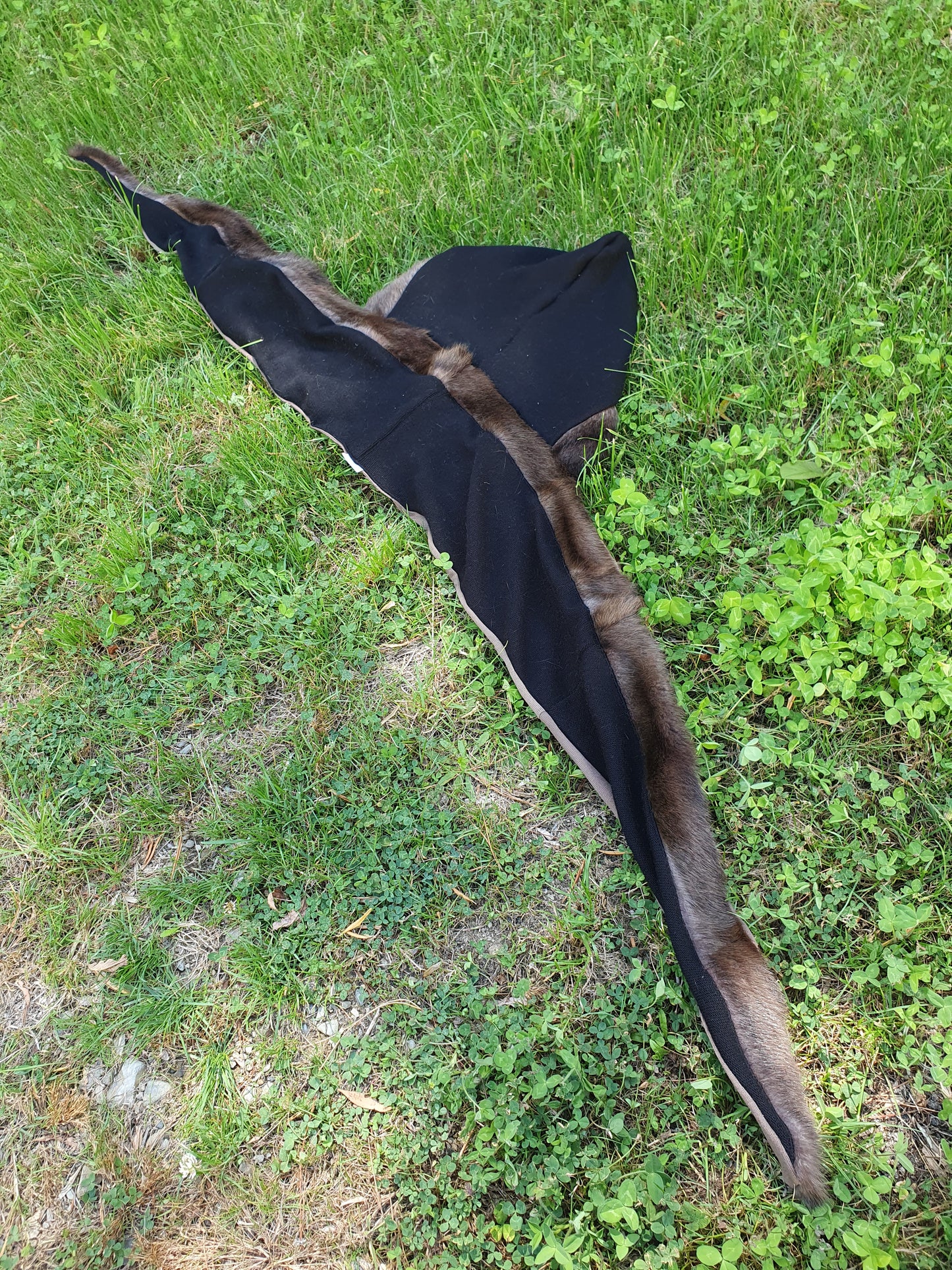 New Era Hooded Scarf. Vintage Fur