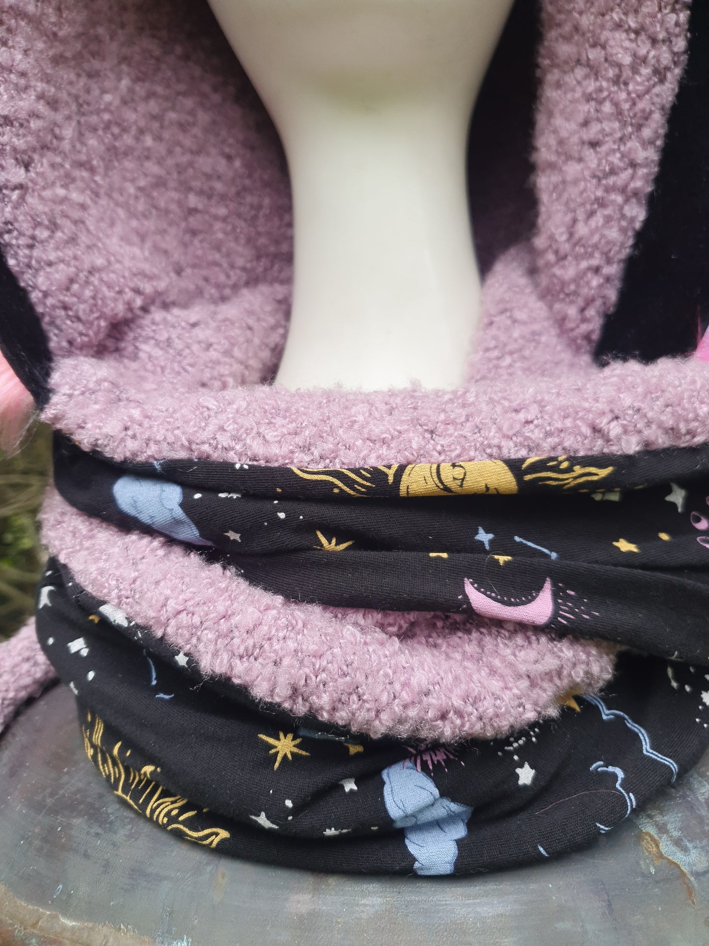 Colorful Celestial Hooded Scarf