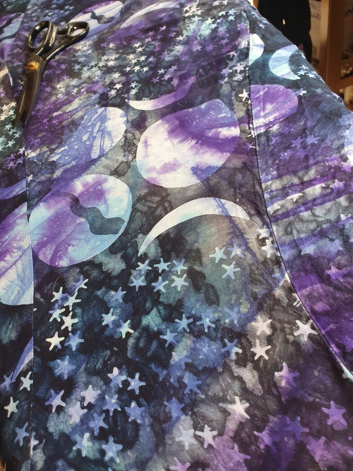 Midnight sky Batik Hooded Scarf