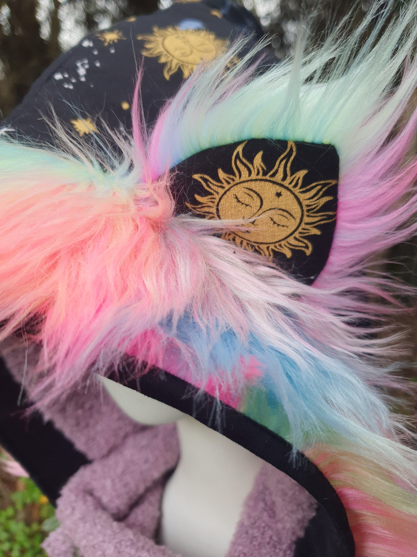 Colorful Celestial Hooded Scarf
