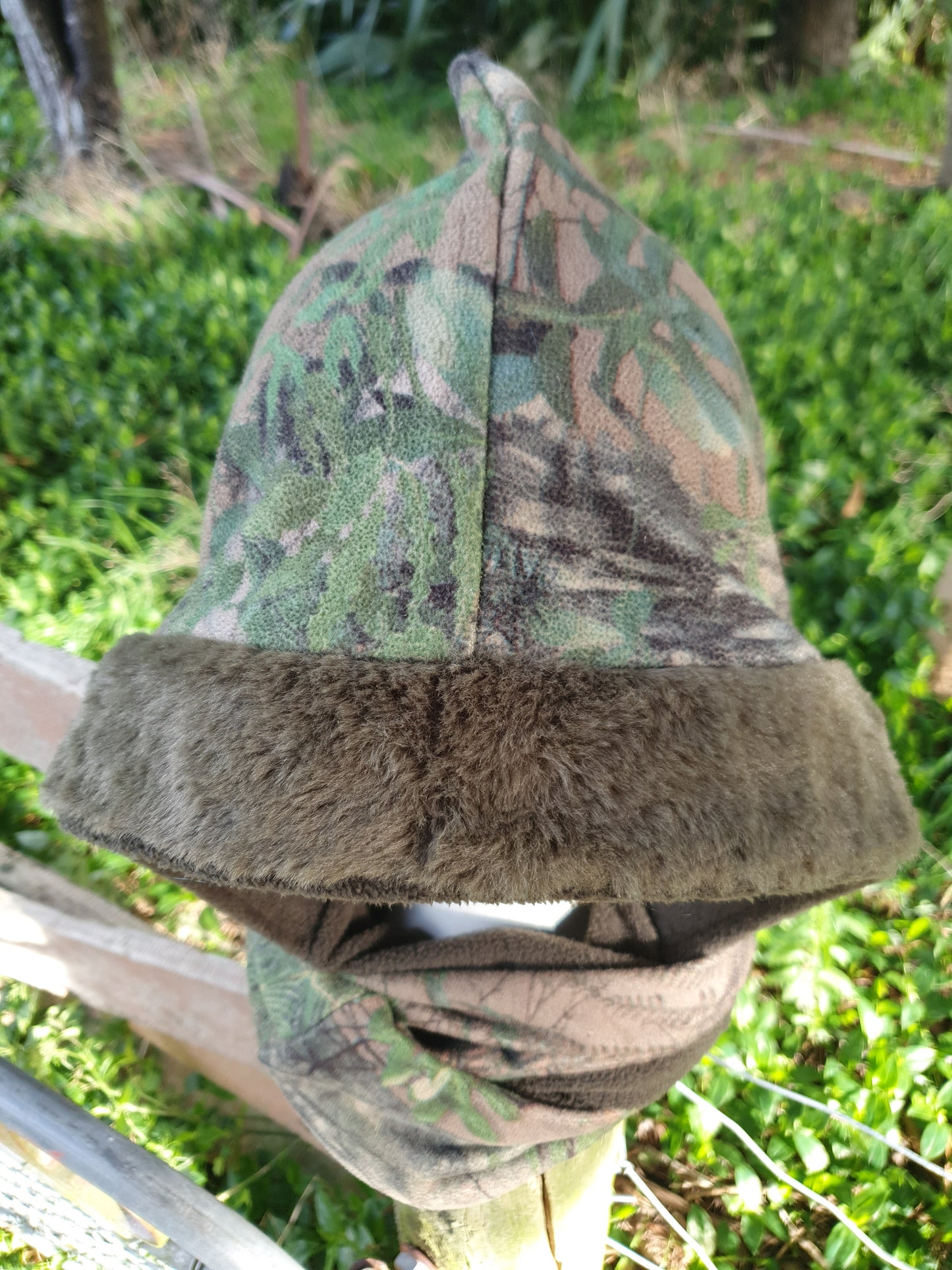 NZ bush camo Hooded Scarf