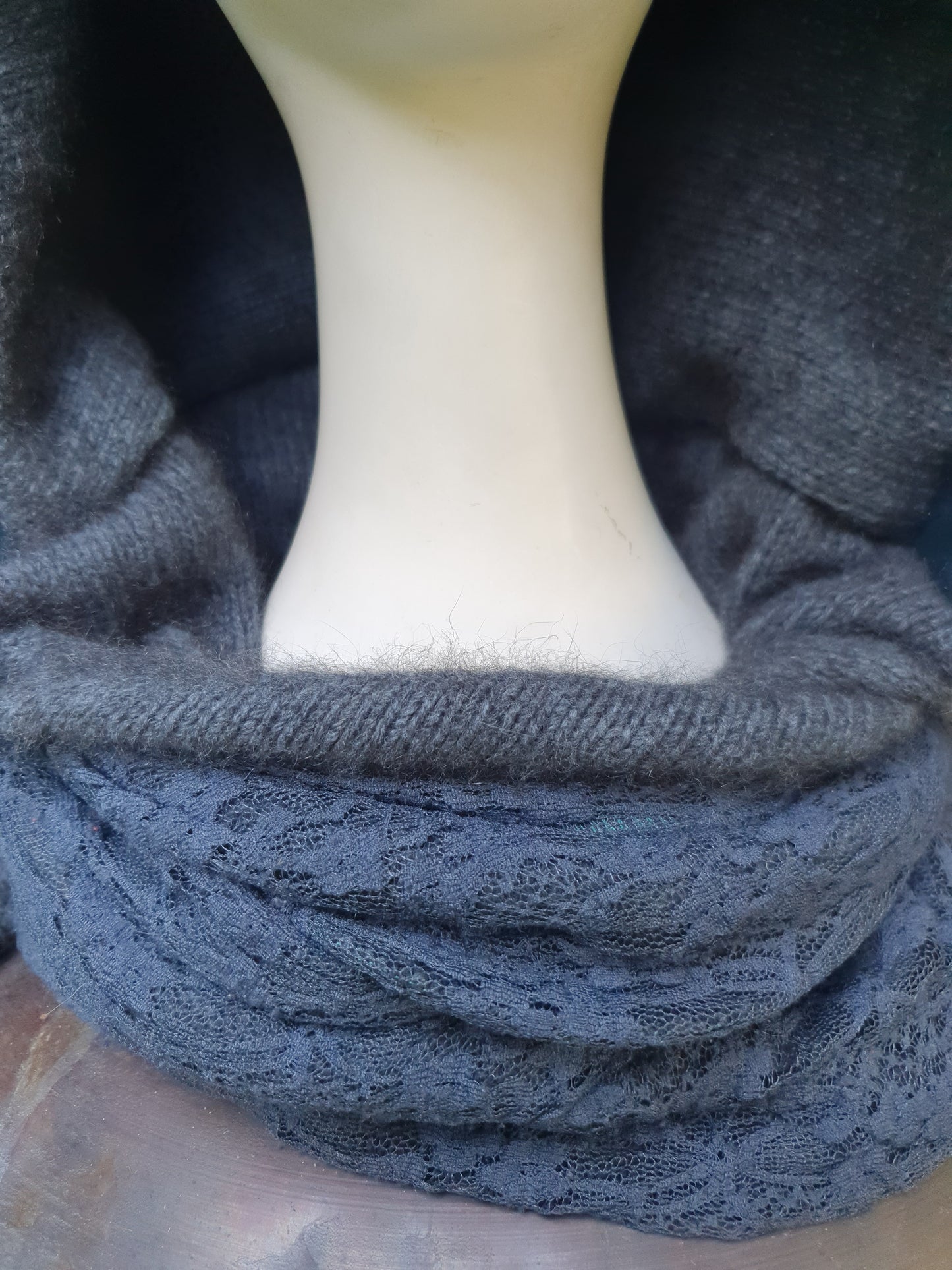 Merino/Possum Lacey Hood and Glove set