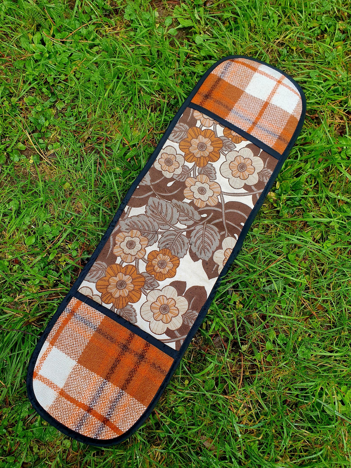 XxL Oven Mitt Ochre & Brown