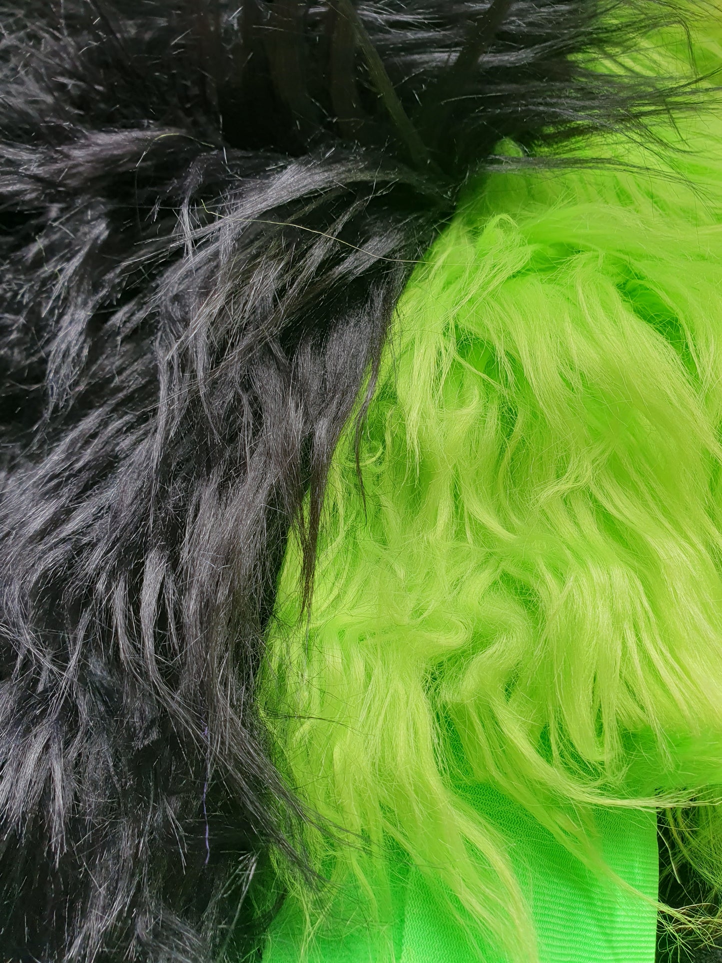 Fluro green and black