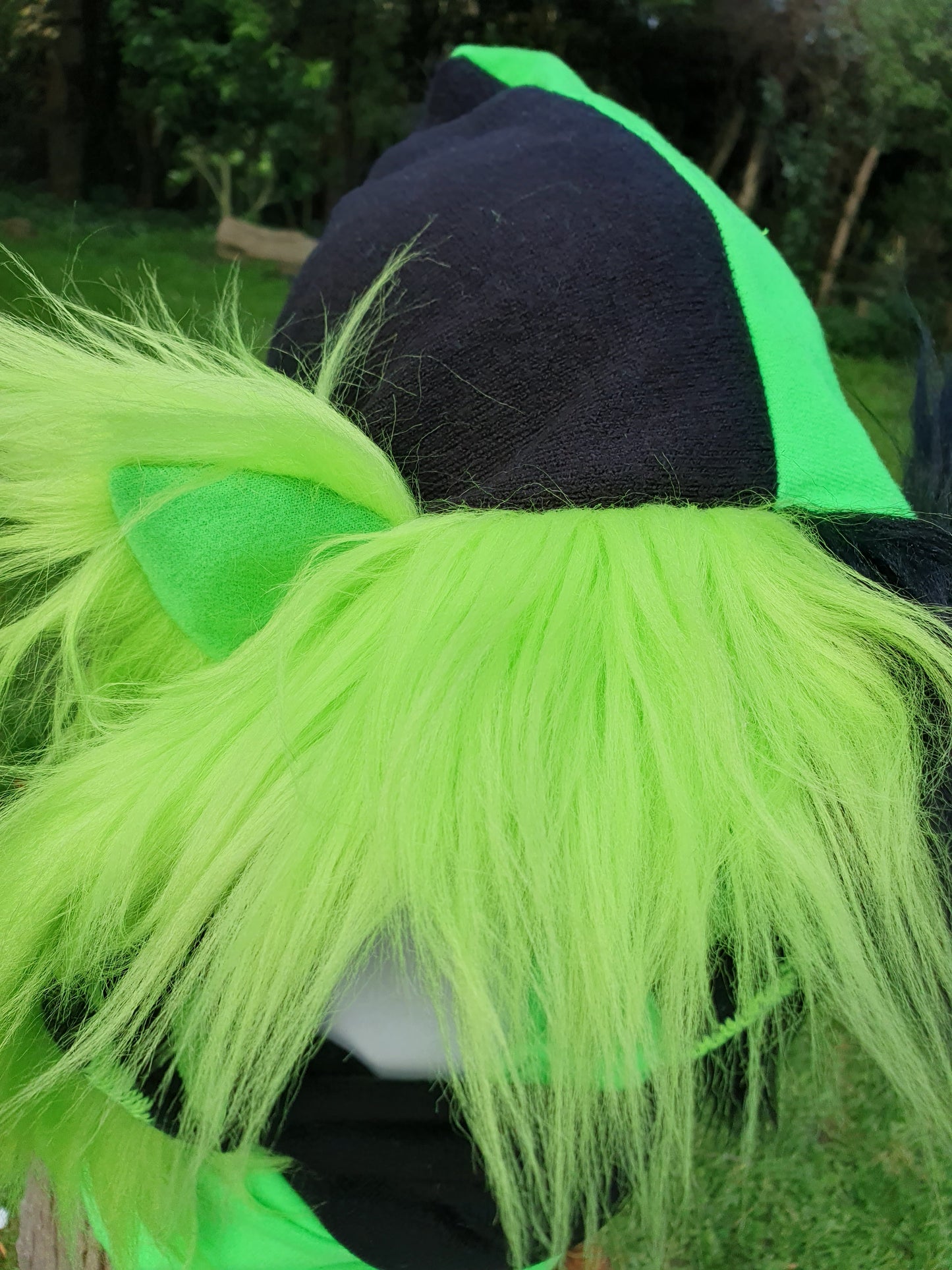 Fluro green and black