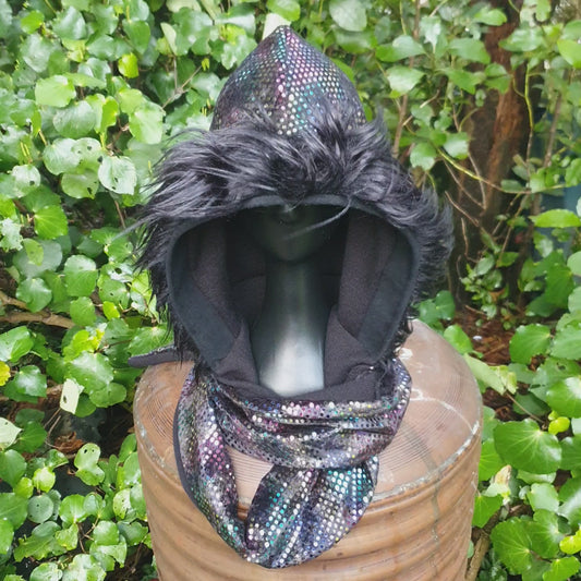 Iridescent Black, Merino Blend