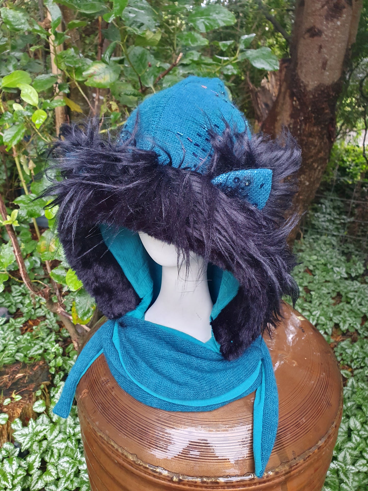 Turquoise Mohair and Merino