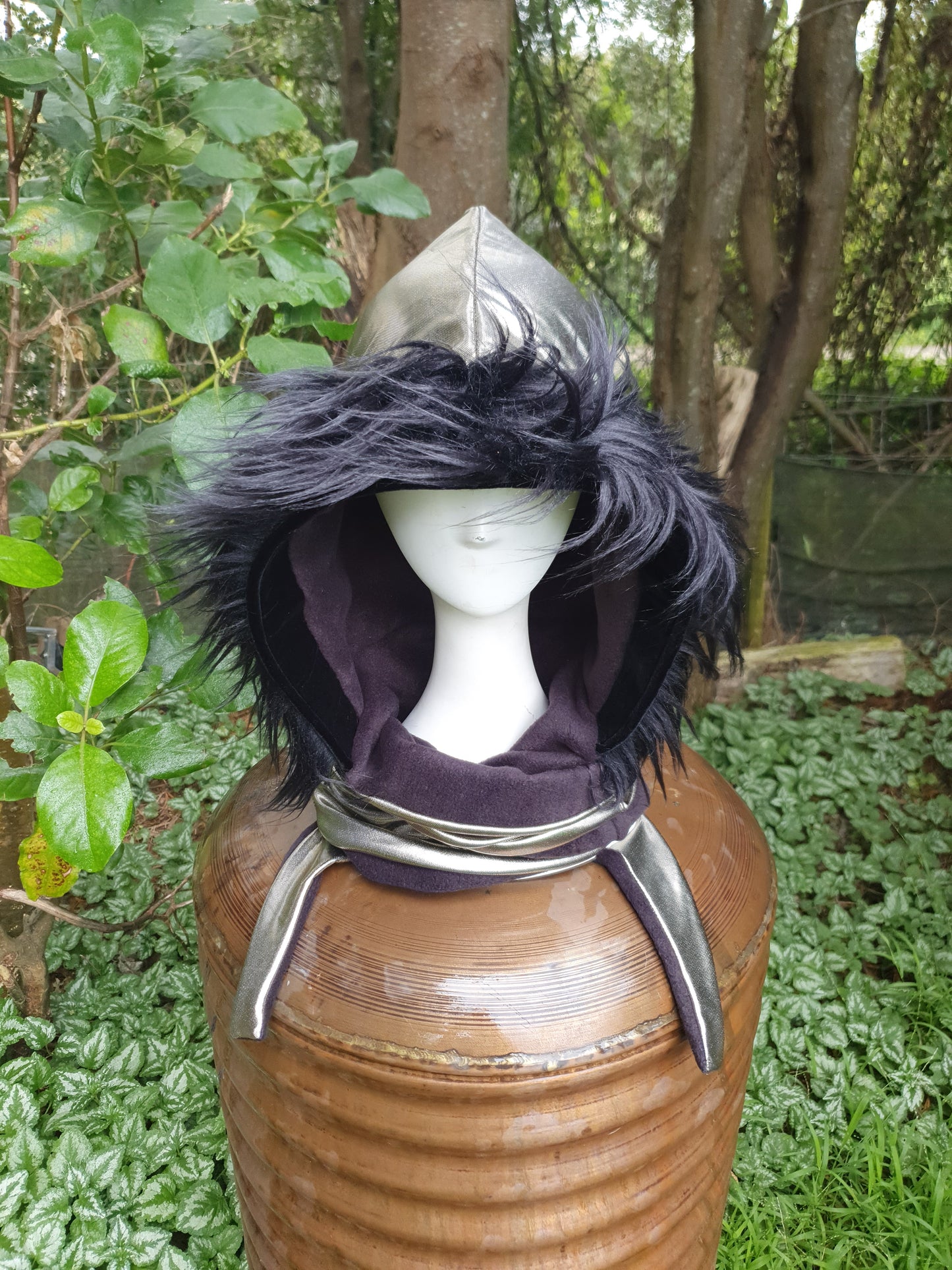 Slinky Golden Hooded Scarf