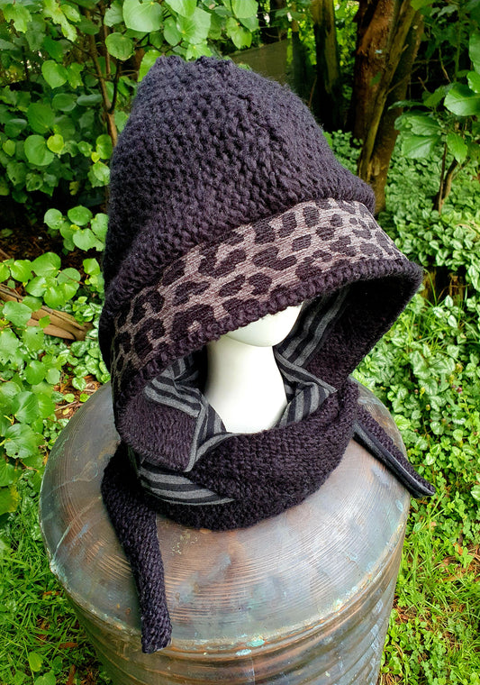 Chunky Black, Merino lining