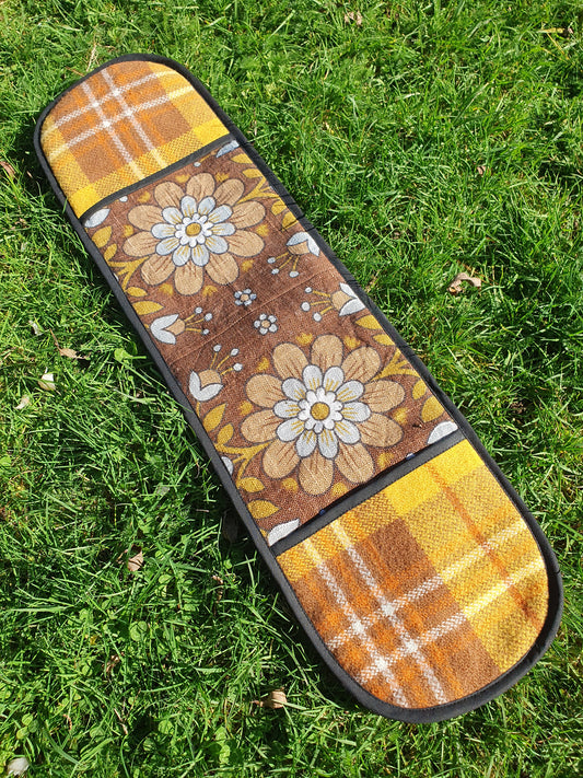 XxL oven mitt Yellow Brown