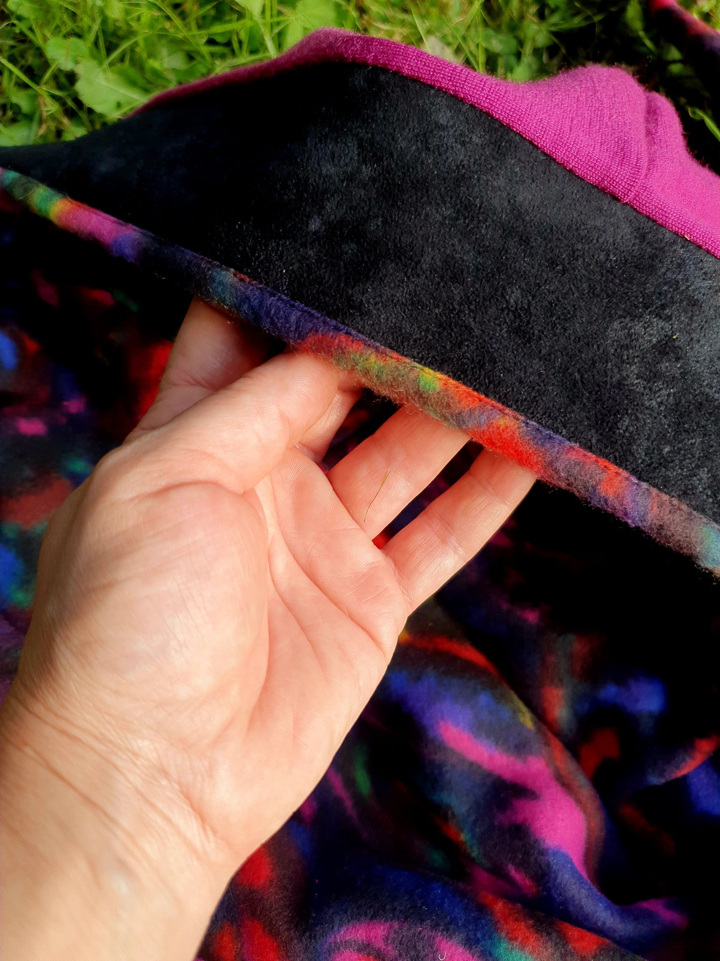 Pink Merino, Black Suede & 90s Fleece