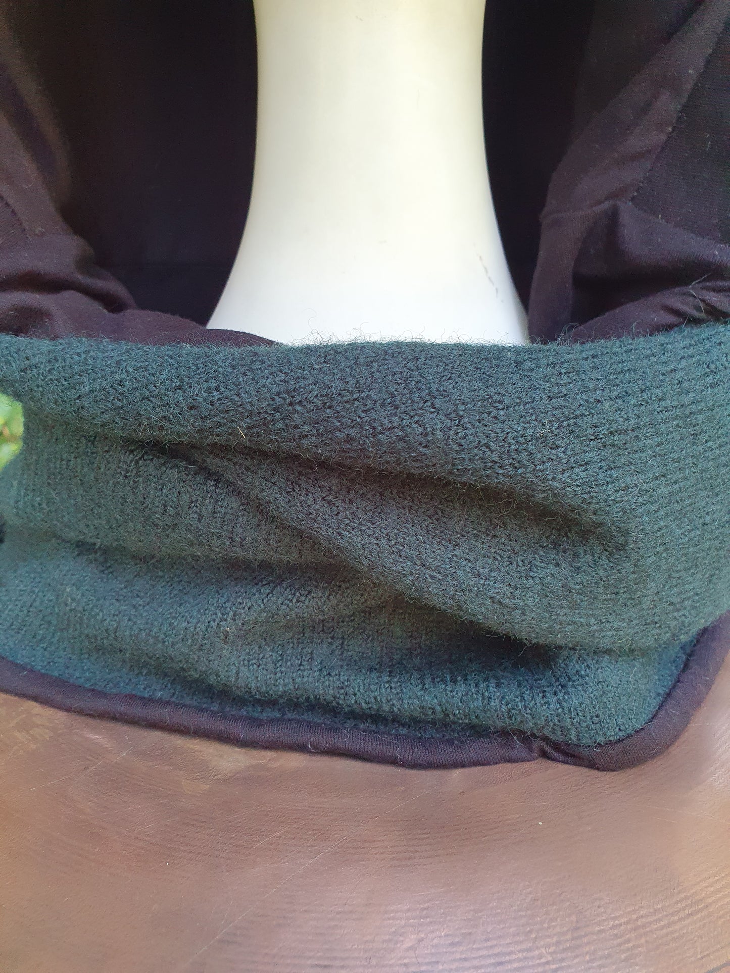 Green Hooded Scarf (defect)