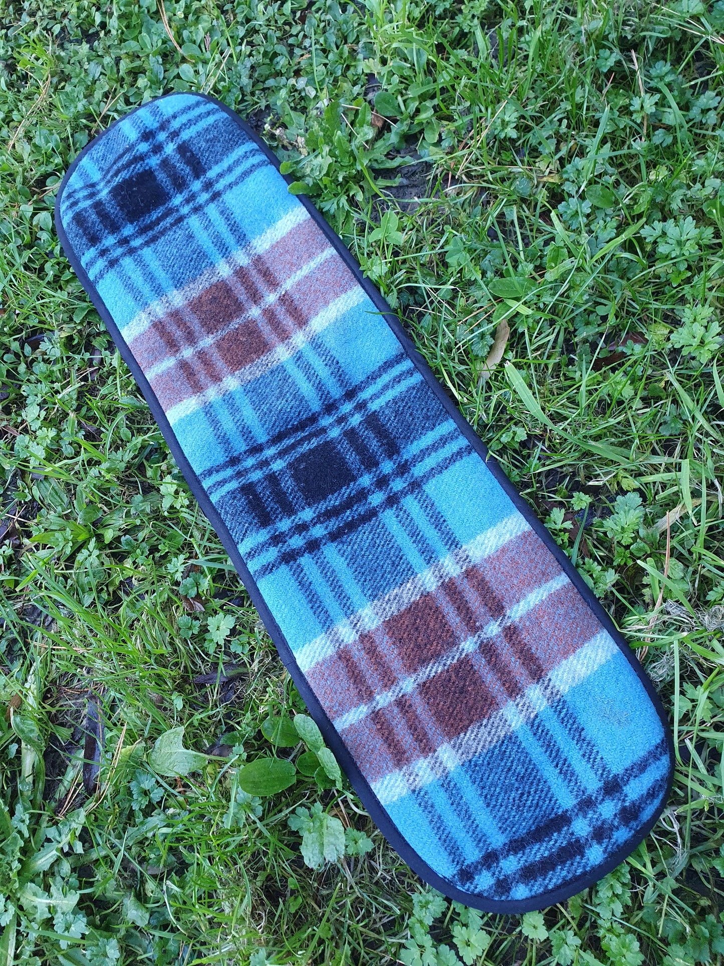 XxL Oven Mitt Blues/Brown