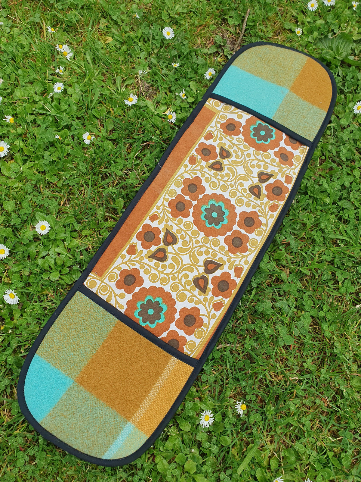 XxL Oven Mitt Turquoise & Mustard yellow