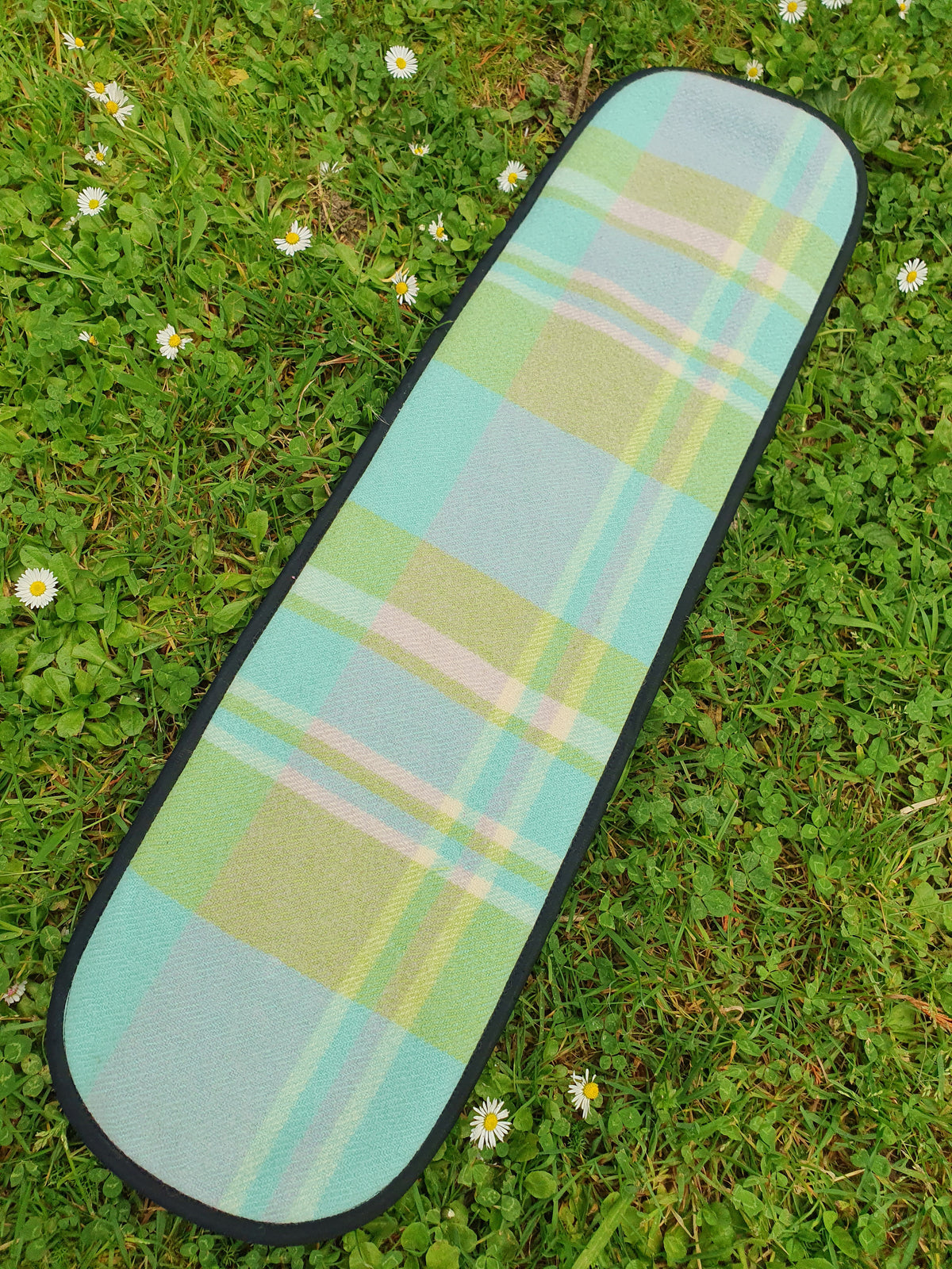 XxL Oven Mitt Soft Greens and Blues with a hint of Purple