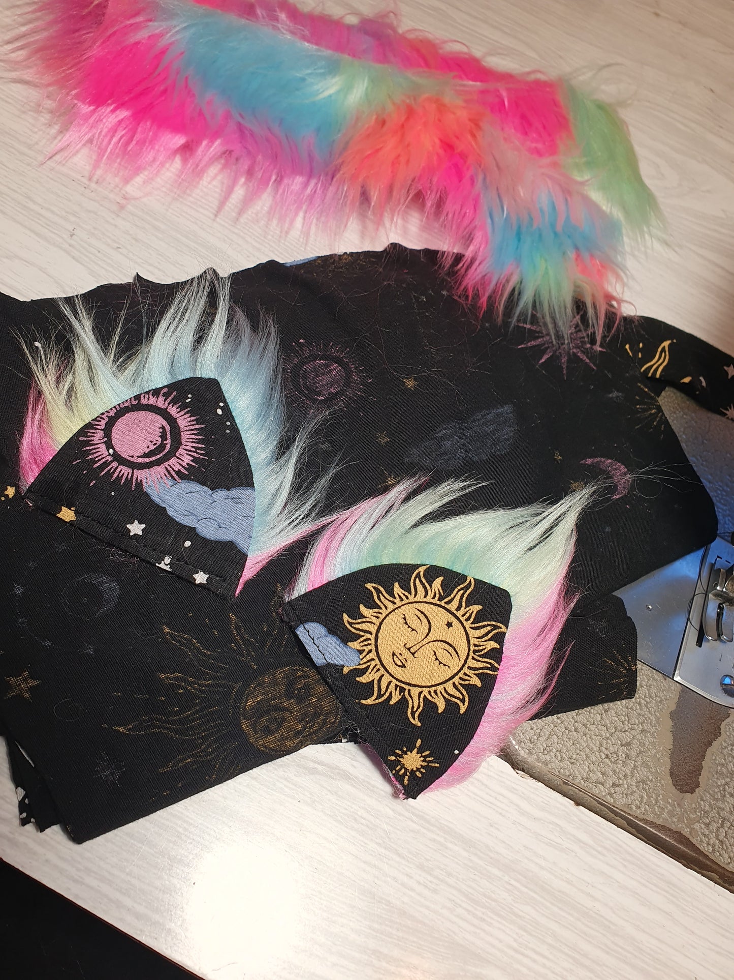 Colorful Celestial Hooded Scarf