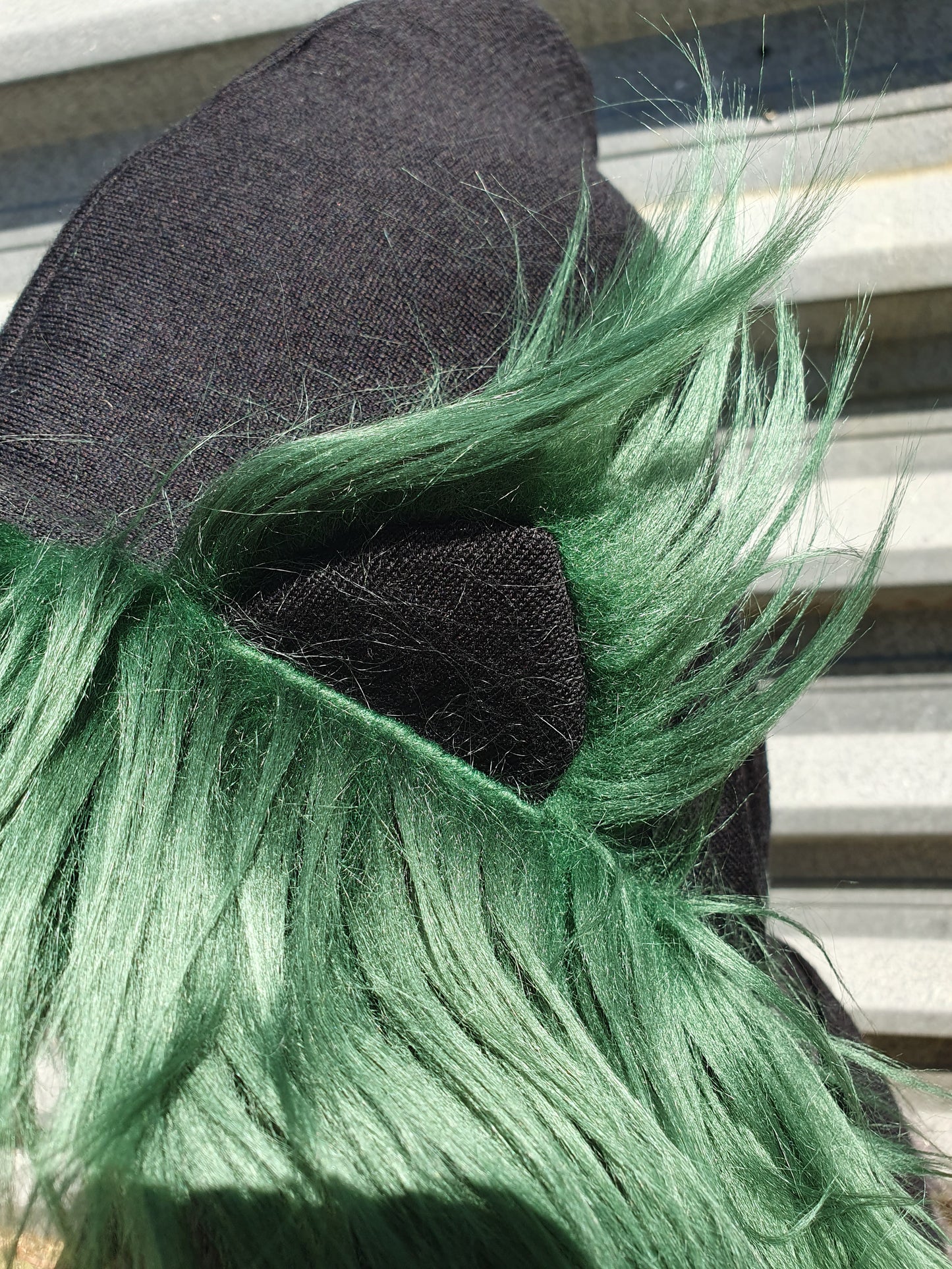Black Merino, Emerald Green Fur