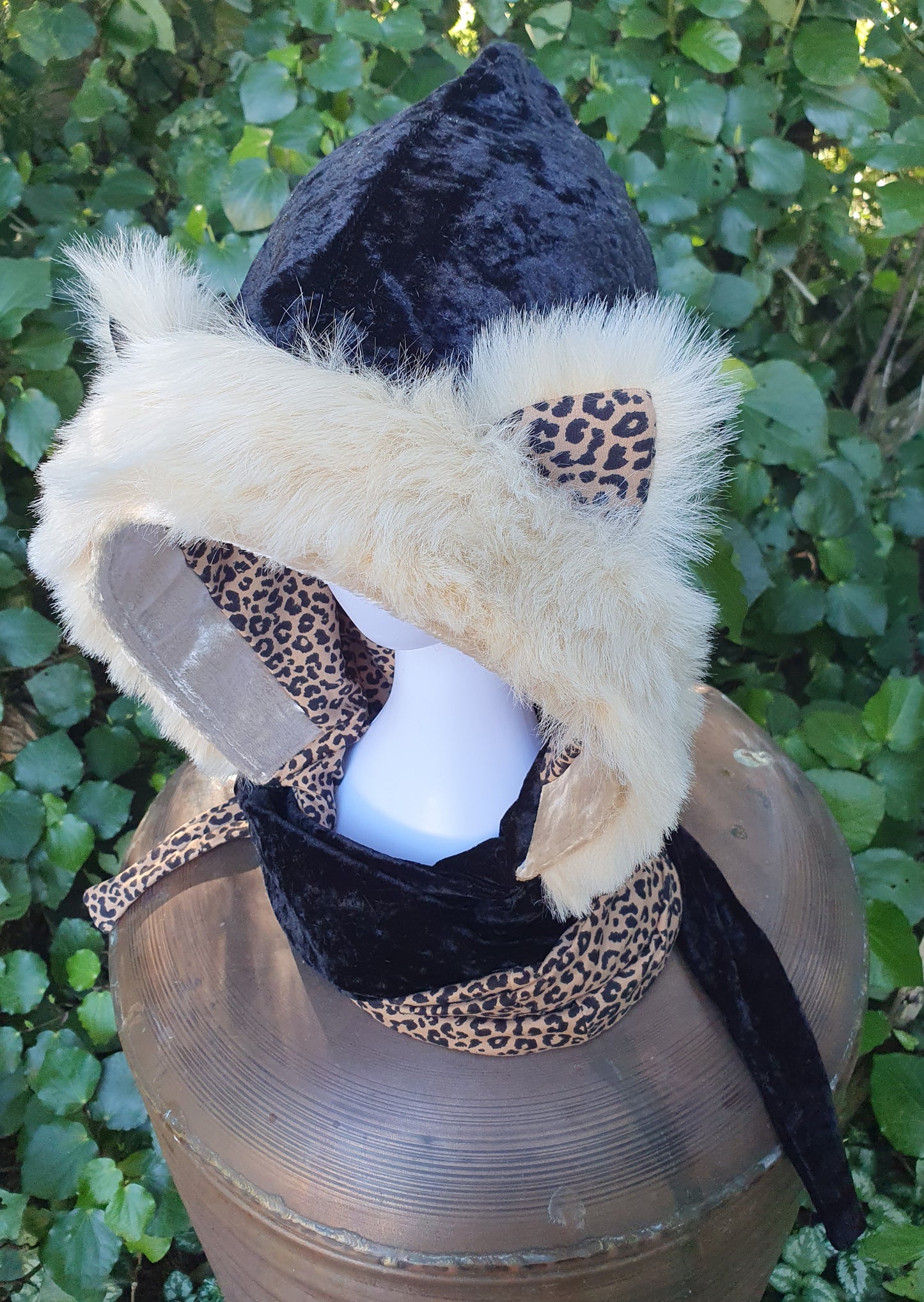 Calico Cat Hooded Scarf
