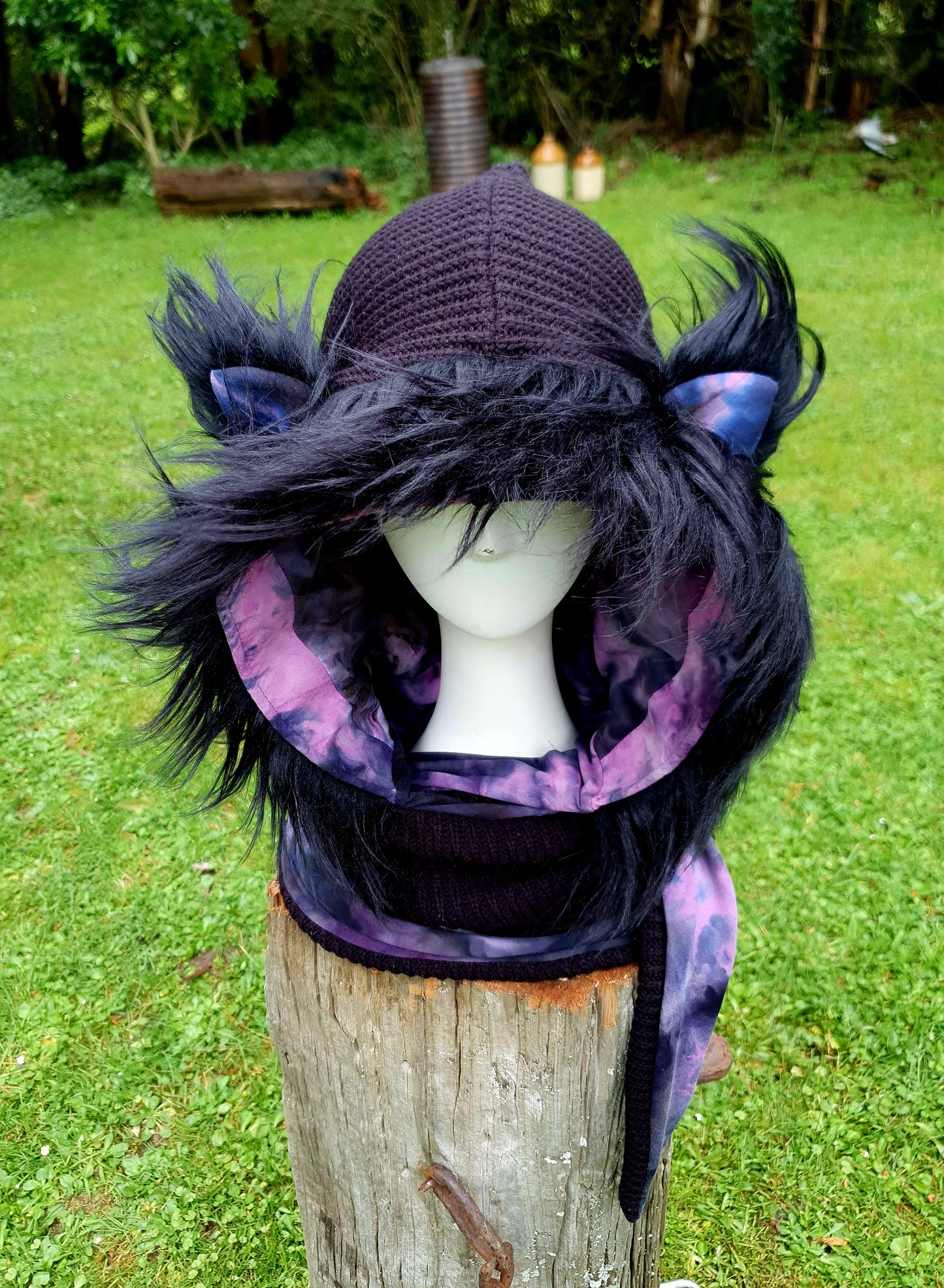 Black Purple Pink tie dye set