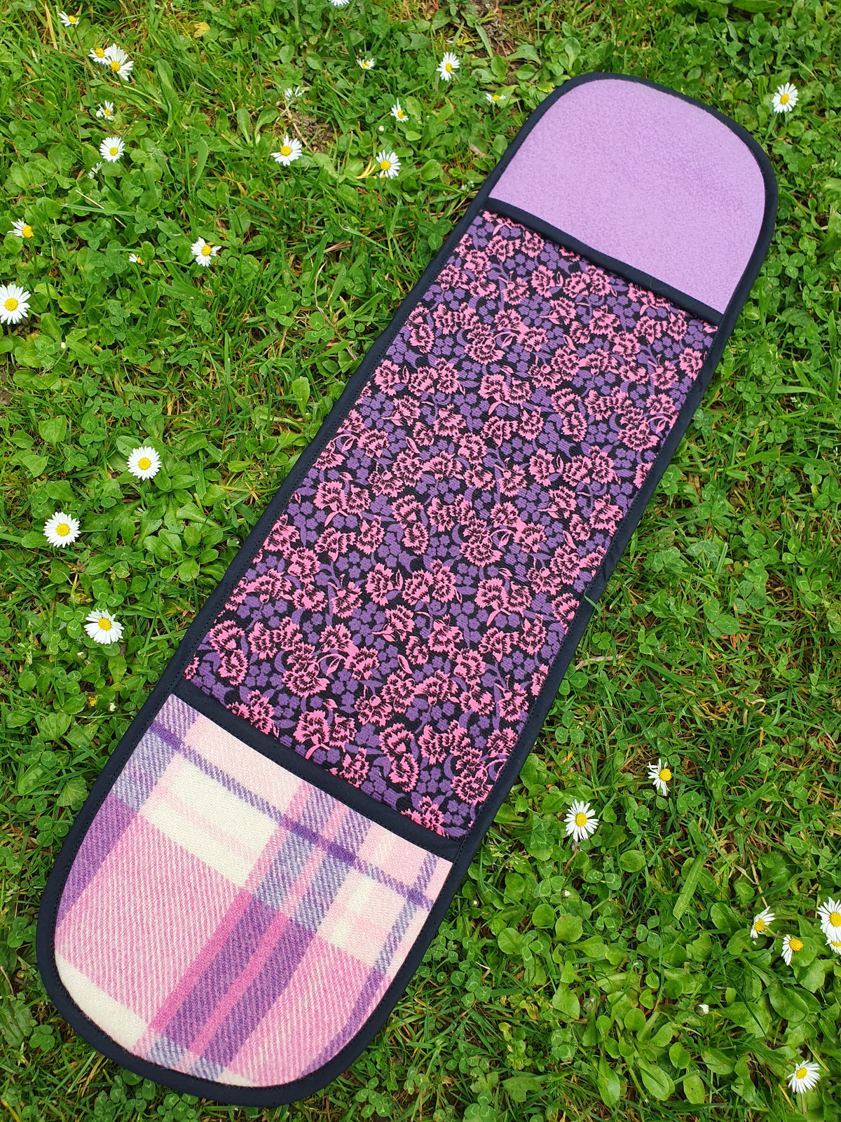 XxL Oven Mitt Purple with Pink