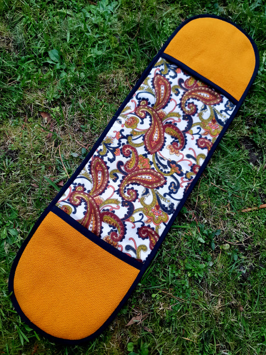 XxL Oven Mitt Ochre & Paisley