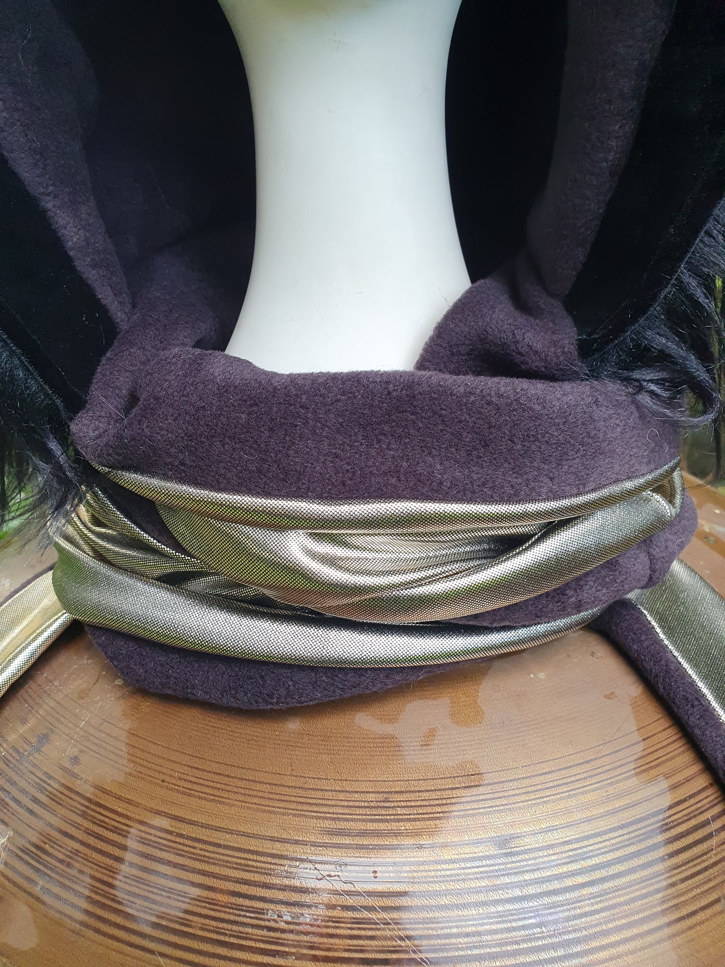 Slinky Golden Hooded Scarf
