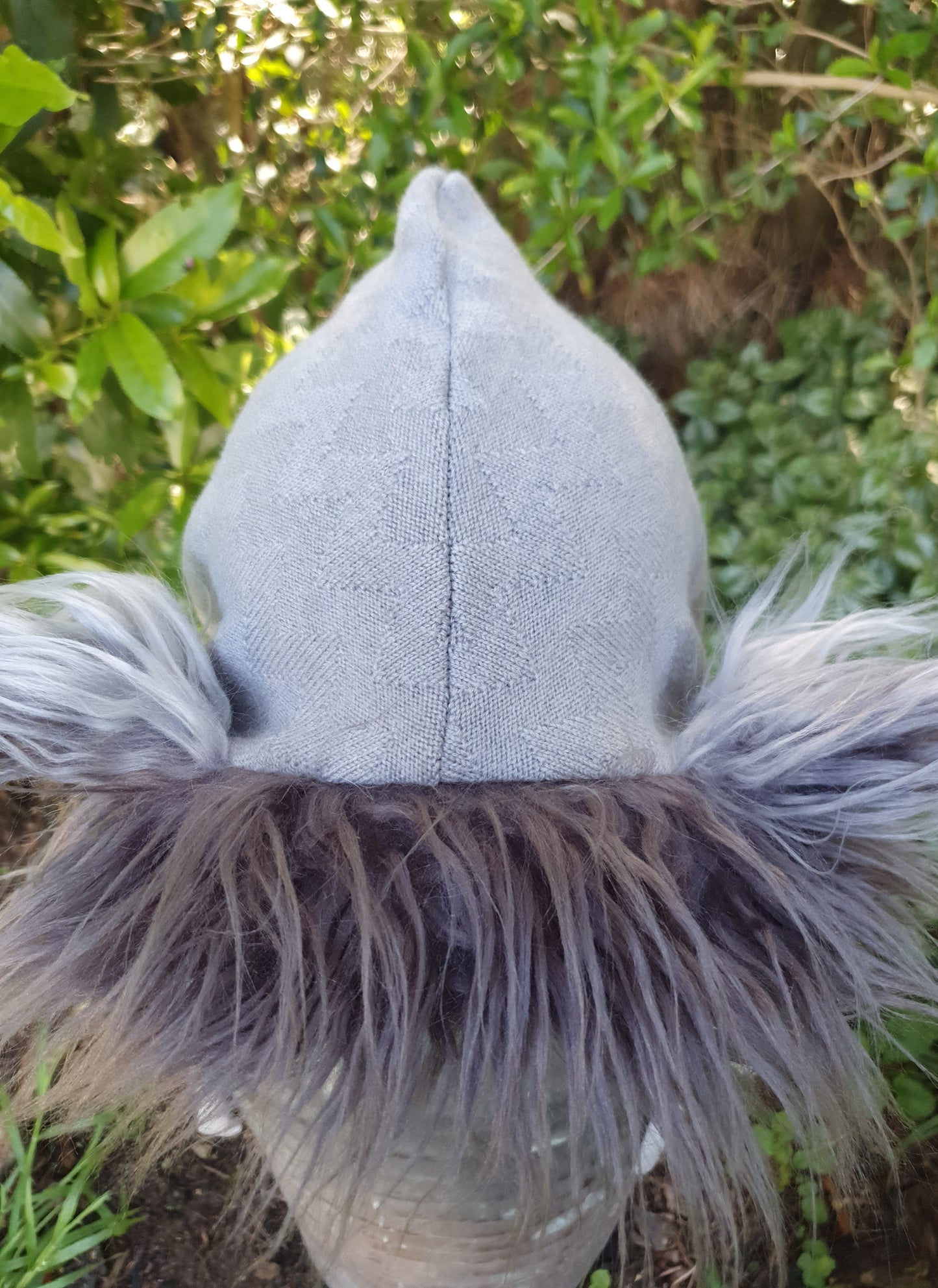 Merino Grey Luxe Hooded Scarf