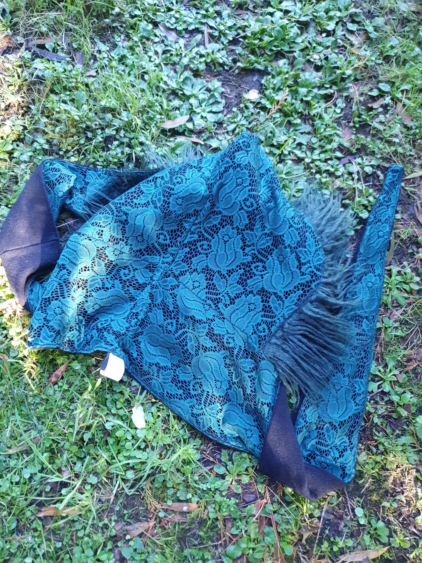 Emerald Green Lace, Merino lining