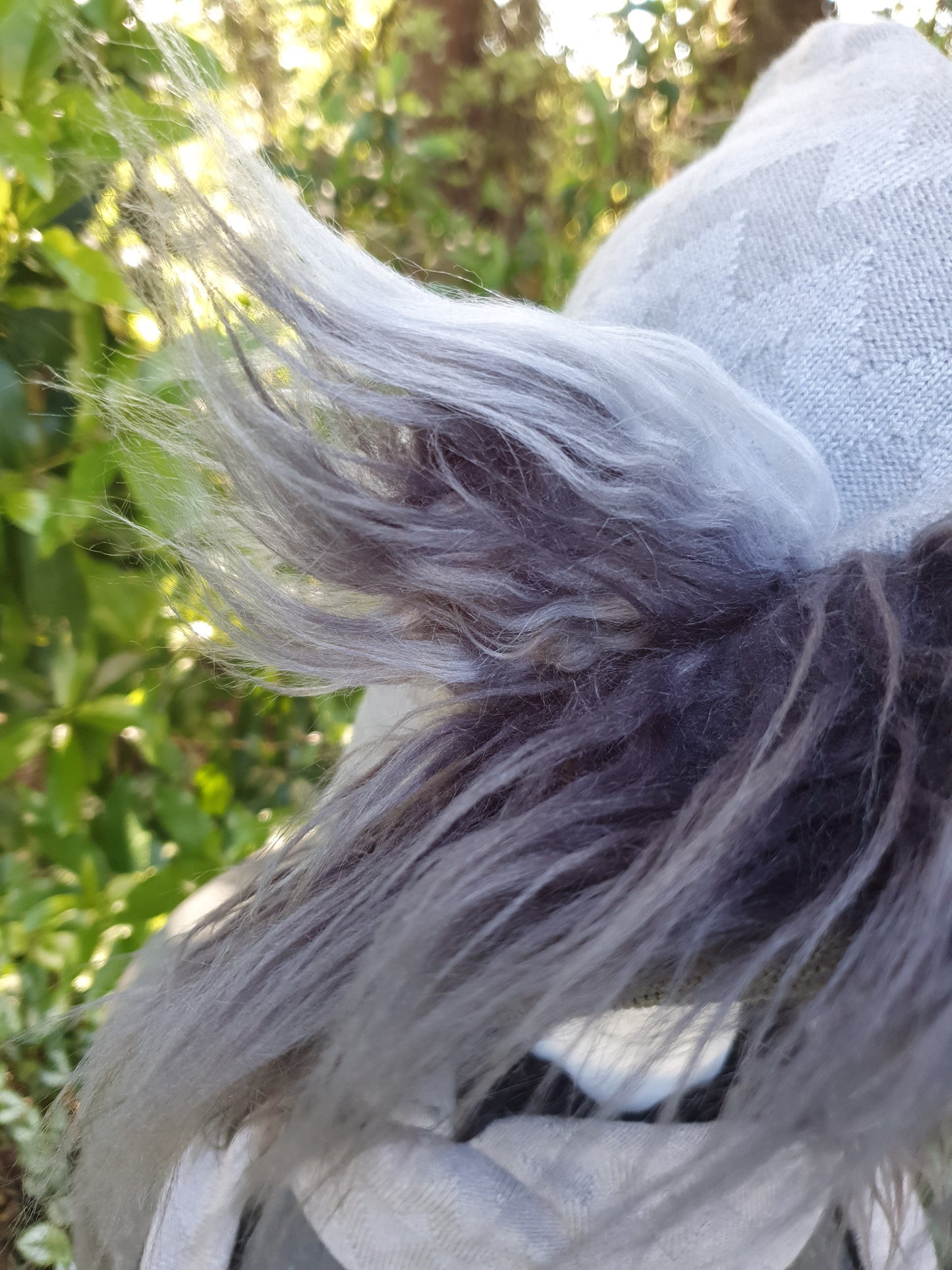 Merino Grey Luxe Hooded Scarf