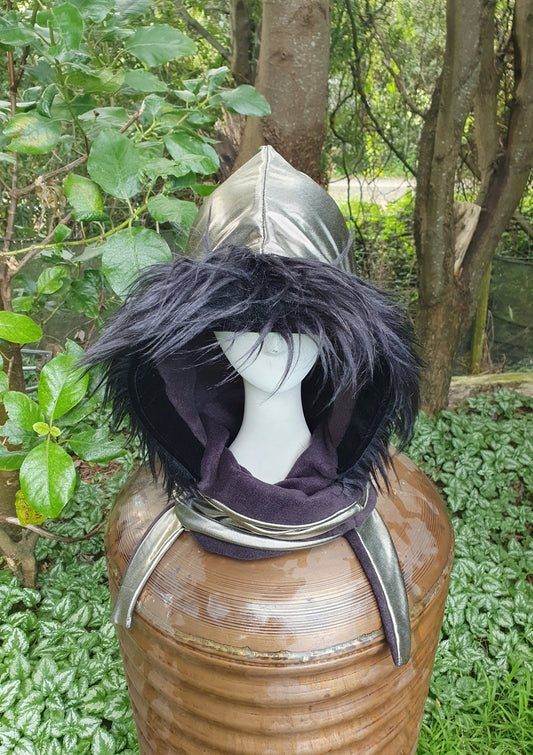 Slinky Golden Hooded Scarf