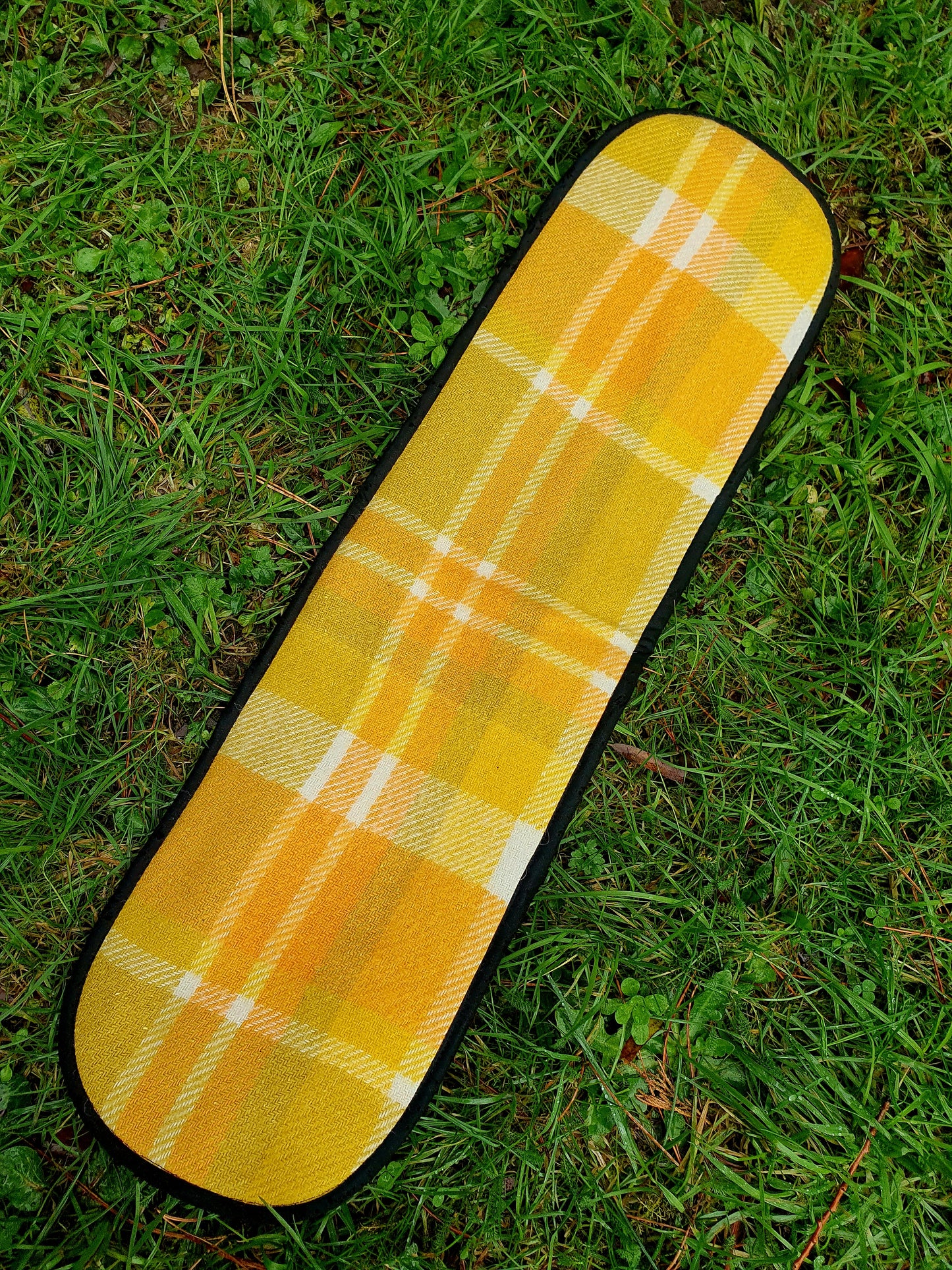 XxL Oven Mitt Yellow & Brown Florals