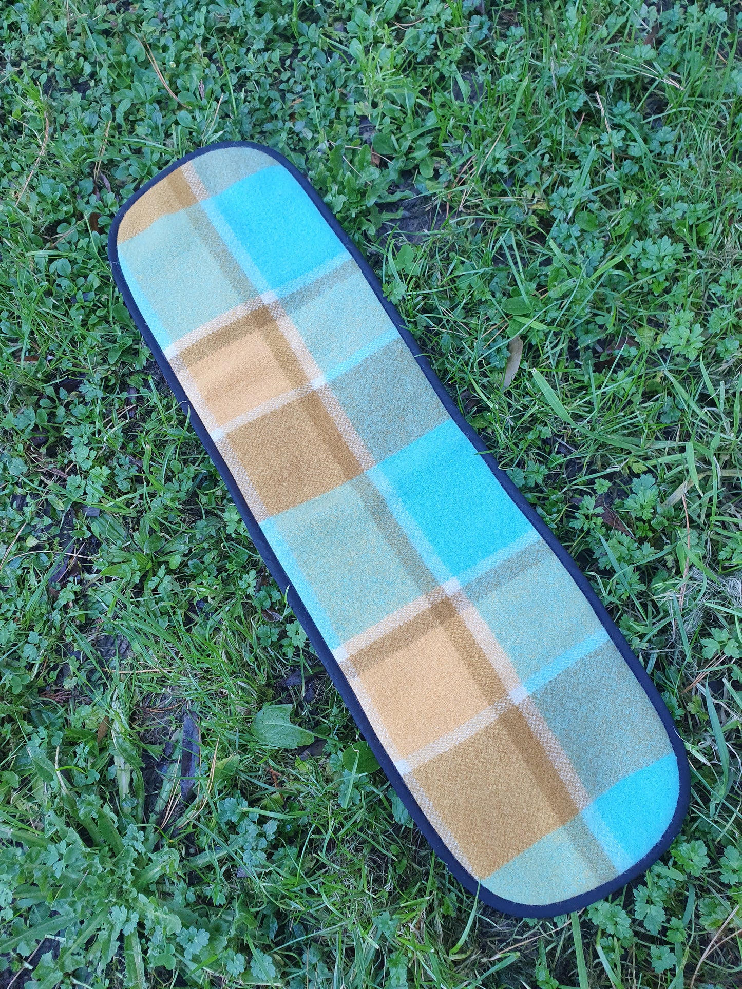 XxL Oven Mitt Yellow/Blues/Turquoise