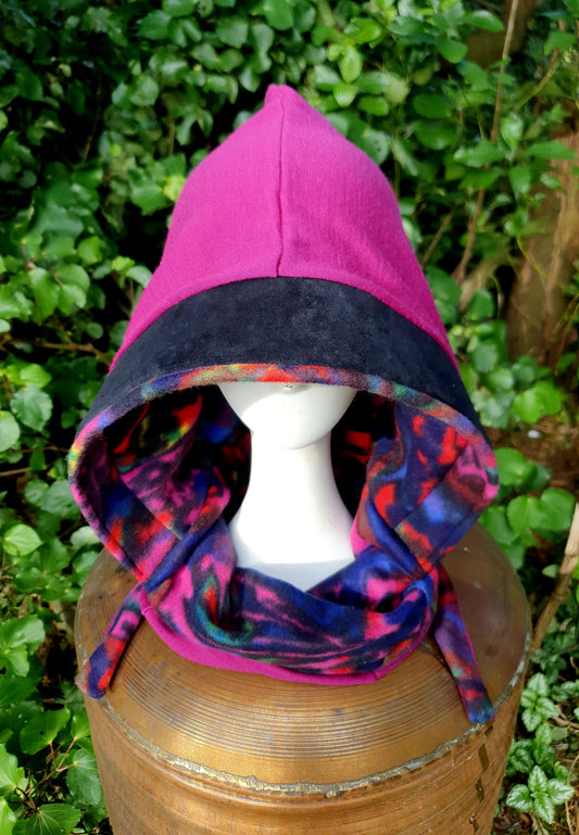 Pink Merino, Black Suede & 90s Fleece