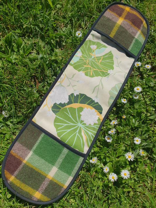 XxL Oven Mitt Greens with a touch of yellow and brown
