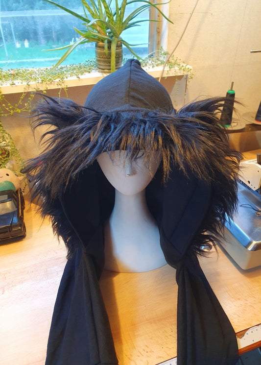 Black Black and Black Merino and Polarfleece