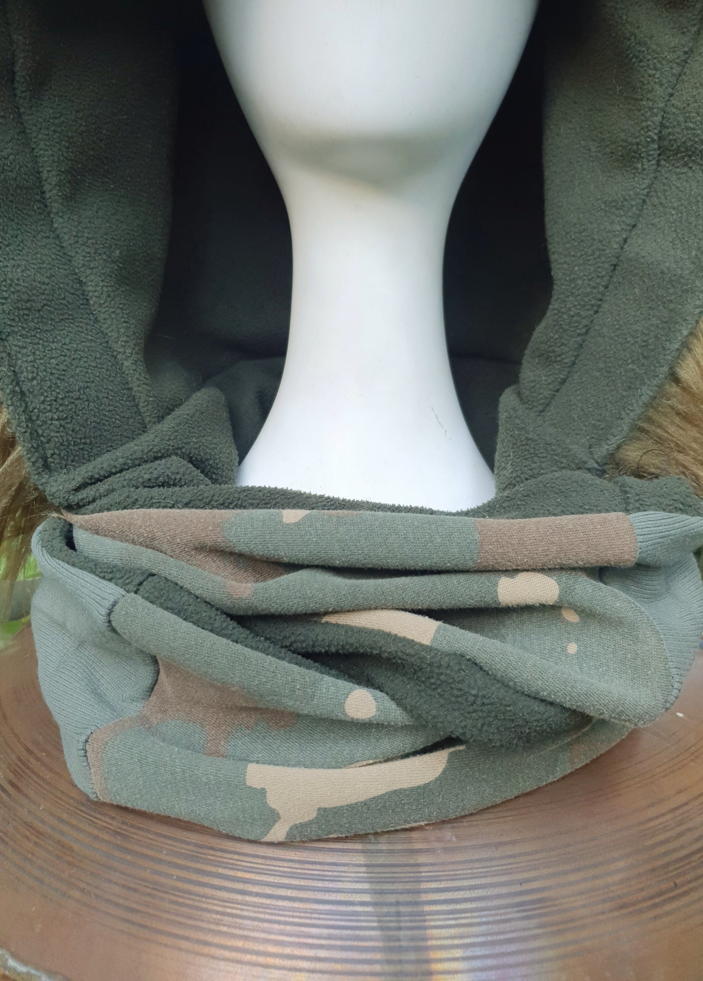 Camo Cotton Hooded Scart