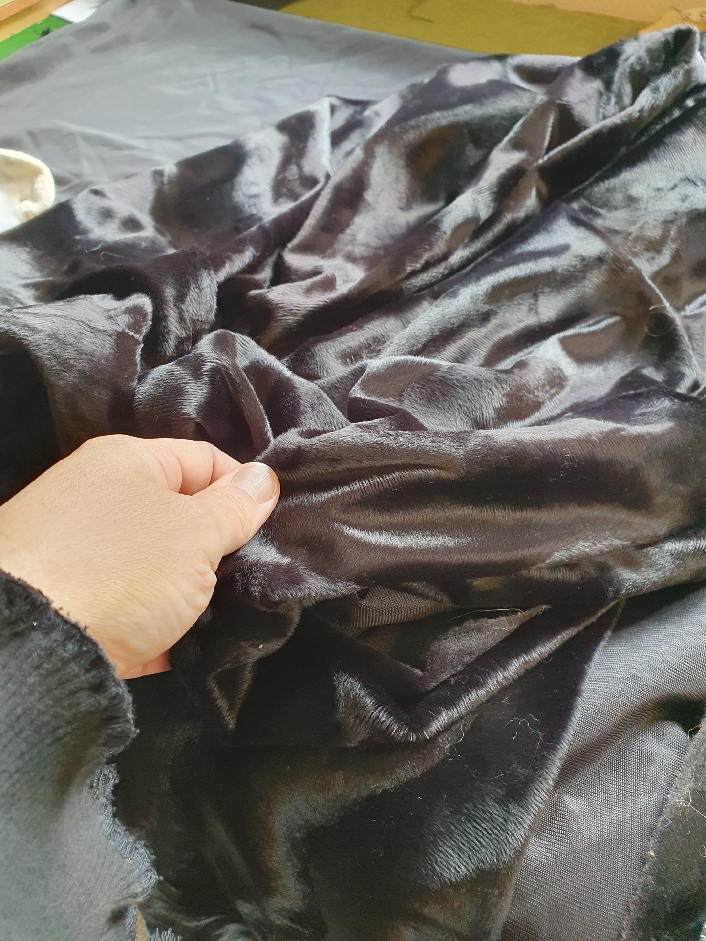 Triple Black Lace Hooded Scarf