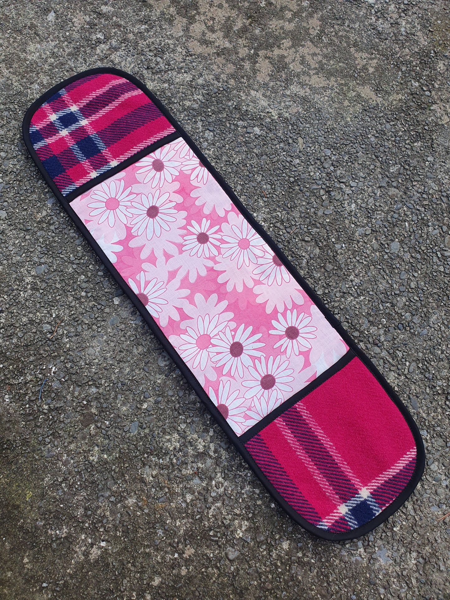Pink and Navy XxL Oven Mitt