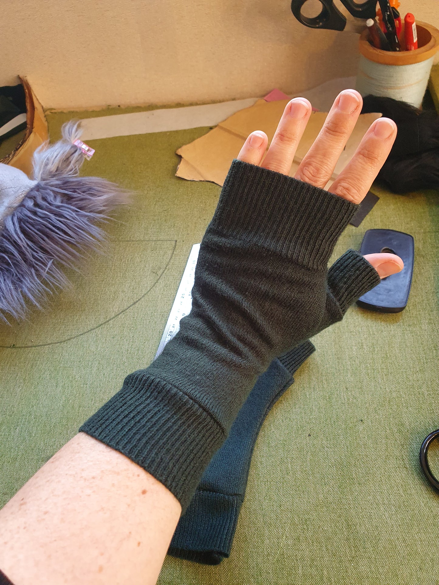 Green Hood & Glove set for A